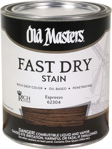 Old Masters 62304 qt Rich Tone Fast Dry Stain Espresso
