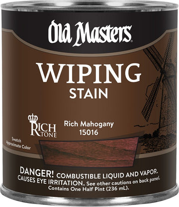 Old Masters 15016 1/2pt Rich Mahogany Wiping Stain