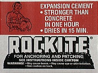 Rockite 10025 25lb Box Anchoring & Patching Cement
