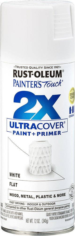 Rust-Oleum 334021 12oz Flat White 2X Ult