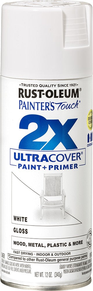 Rust-Oleum 334048 12oz Gloss White 2X Ul