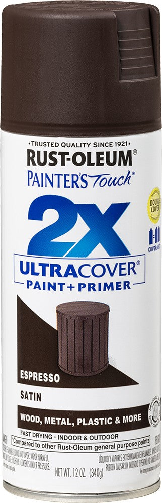 Rust-Oleum 334066 12oz Satin Espresso 2X