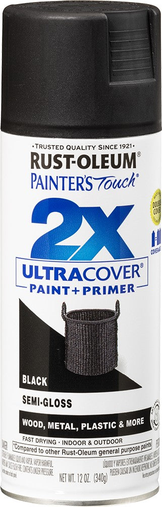 Rust-Oleum 334097 12oz Semi-Gloss Black