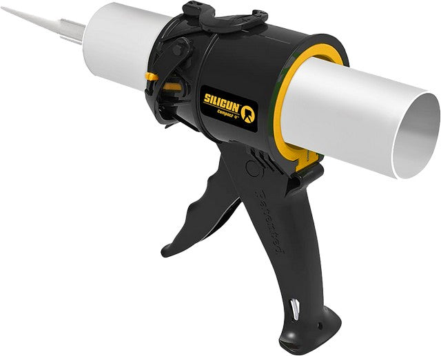 Siligun Compact 4" Caulk Gun BLK