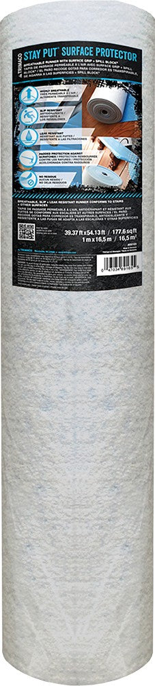 Trimaco 89165-9 39.97" x 54.13' Stay Put Blue Floor Covering