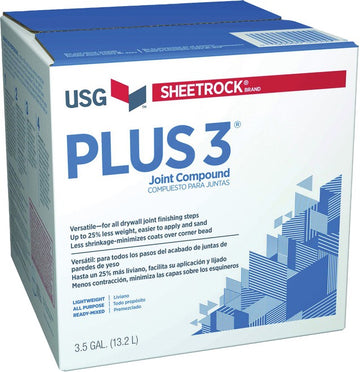 USG 383640064 3.5gal Box Plus-3 Lightweight Joint Compound Blue Lid