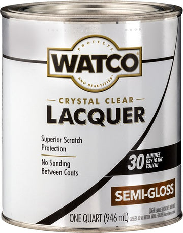 Watco 63141 qt Semi-Gloss Clear Lacquer Wood Finish