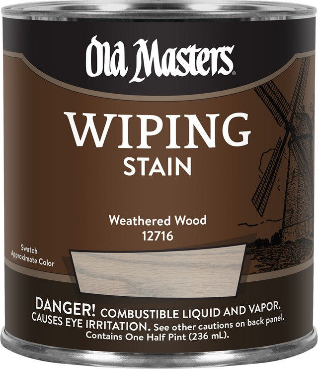Old Masters 12716 1/2pt Weathered Wood Wiping Stain