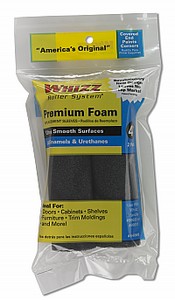 Whizz 54060 4" Black Concave Foam Mini Roller (2pk)