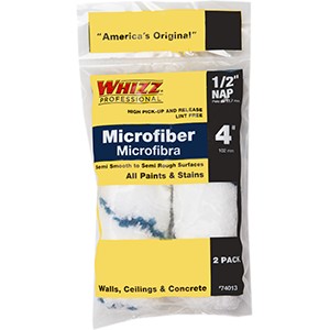 Whizz 74013 4" 1/2" Nap Xtrasorb Microfiber Blue Stripe