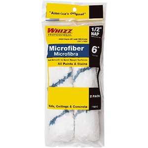 Whizz 76013 6" 1/2 Nap Xtrasorb Microfiber Blue Stripe