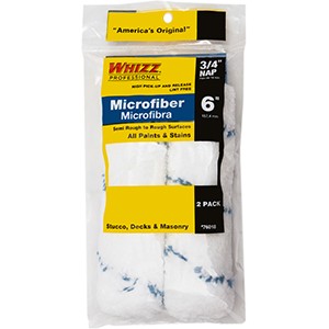 Whizz 76018 6" 3/4 Nap Xtrasorb Microfiber Blue Stripe