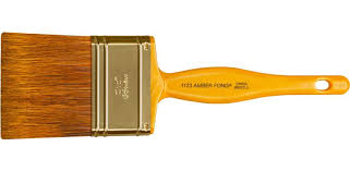 Wooster 1123 3" Amber Fong Brown China Bristle Paint Brush