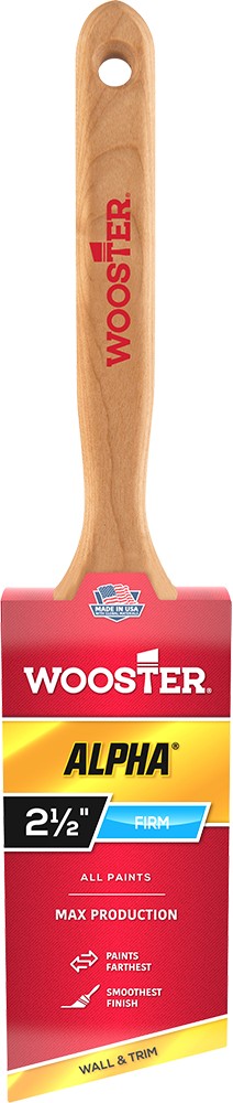 Wooster 4231 2-1/2" Alpha Firm Angle Sash Paint Brush