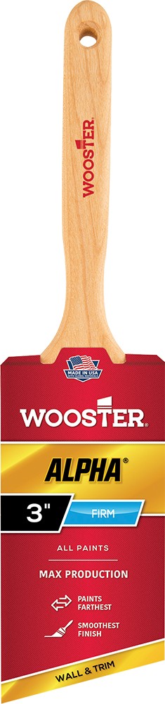 Wooster 4231 3" Alpha Firm Angle Sash Paint Brush