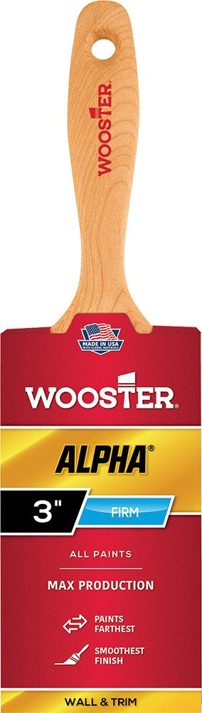Wooster 4233 3" Alpha Firm Varnish Paint Brush