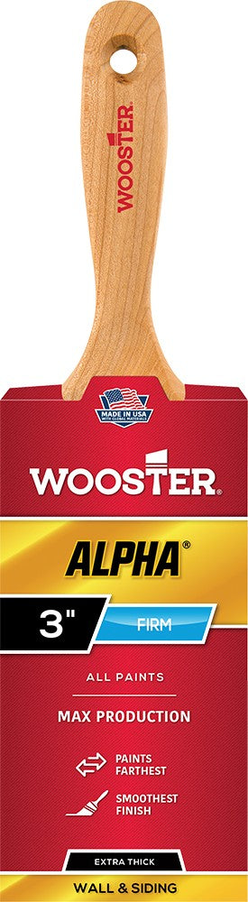 Wooster 4234 3" Alpha Firm Wall Paint Brush