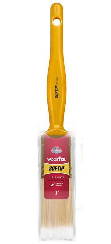 Wooster Q3108 1" Softip Nylon Flat Wall/Trim Paint Brush