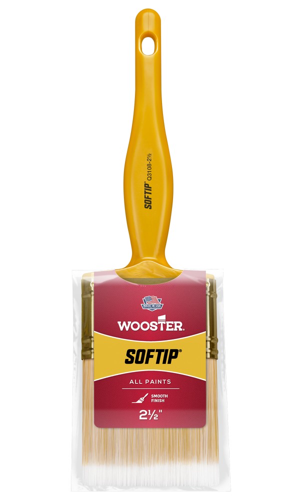 Wooster Q3108 2-1/2" Softip Nylon Flat Wall/Trim Paint Brush