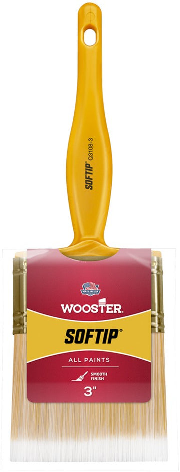 Wooster Q3108 3" Softip Nylon Flat Wall/Trim Paint Brush