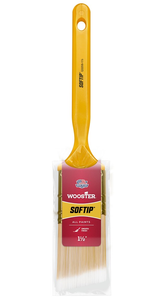 Wooster Q3208 1-1/2" Softip Nylon Angle Paint Brush