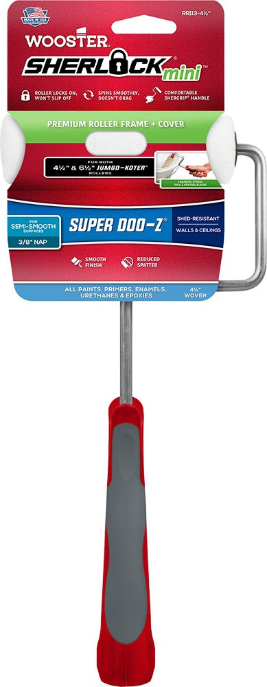 Wooster RR113 4-1/2" x 3/8" Nap Super Doo Z Jumbo-Koter Frame w/ Cover