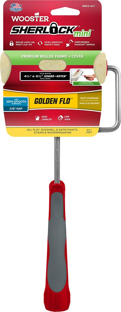 Wooster Sherlock Mini 4 1/2 Golden Flo  Touch Up Kit