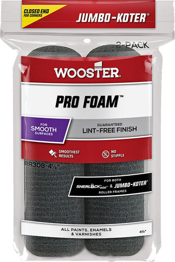 Wooster RR308 4-1/2" Pro Foam Jumbo-Koter Mini Roller Cover