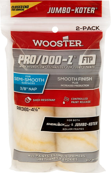 Wooster RR381 4-1/2" x 3/8" Pro/Doo-Z FT Roller Cover