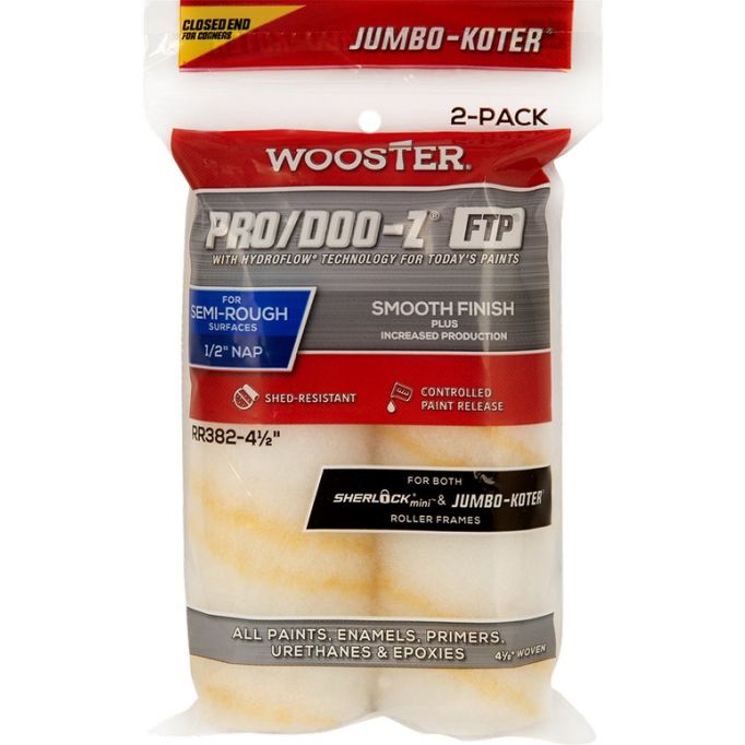Wooster RR382 4-1/2" x 1/2" Pro/Doo-Z FT Roller Cover