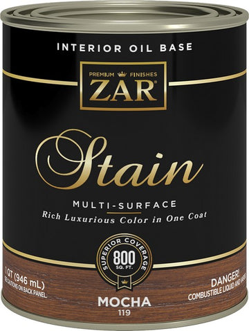 Zar 11912 Qt Mocha 119 Wood Stain