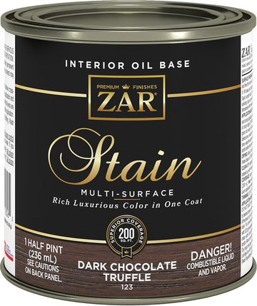 Zar 12306 .5Pt Dark Chocolate Truffle 123 Wood Stain