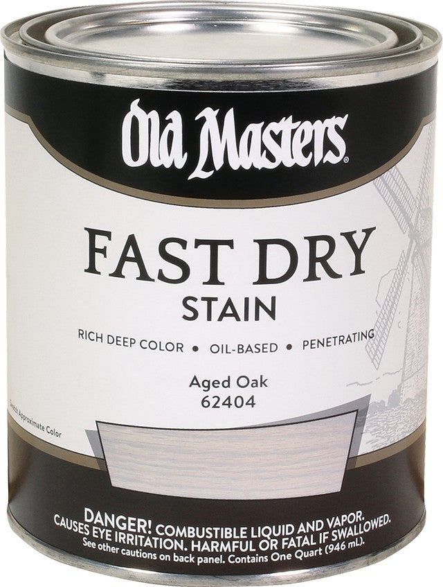 Old Masters 62404 qt Aged Oak Fast Dry Wood Stain
