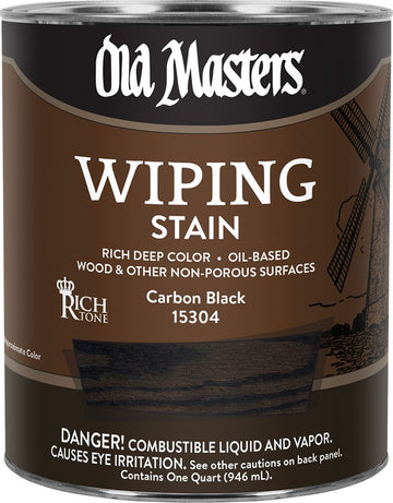 Old Masters 15304 qt Carbon Black Wiping