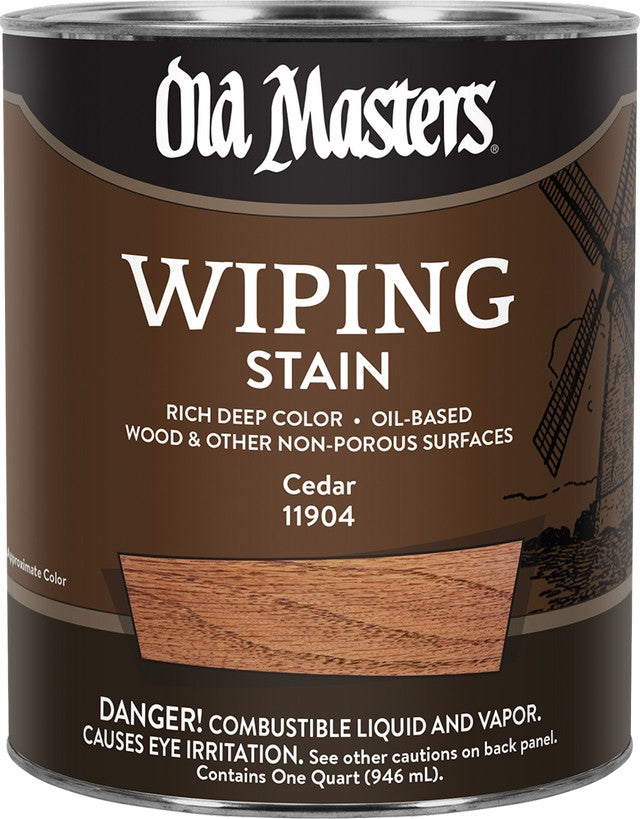 Old Masters 11904 qt Cedar Wiping Stain