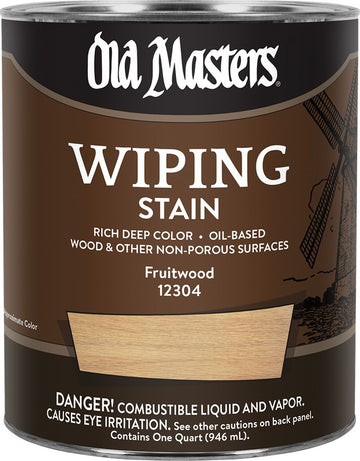 Old Masters 12304 qt Fruitwood Wiping Stain