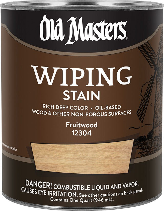 Old Masters 12304 qt Fruitwood Wiping Stain