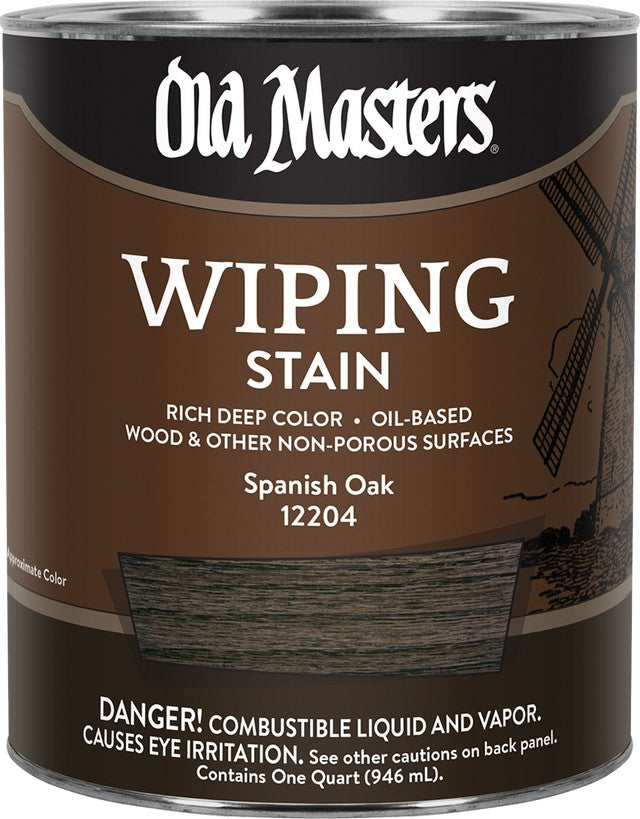 Old Masters 12204 qt Spanish Oak Wiping Stain