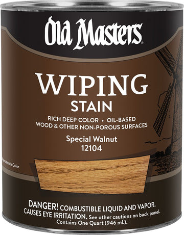 Old Masters 12104 qt Special Walnut Wiping Stain