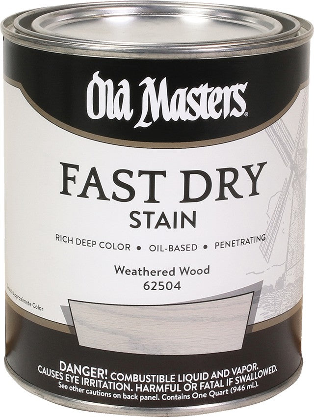 Old Masters 62504 qt Weathered Wood Fast Dry Stain