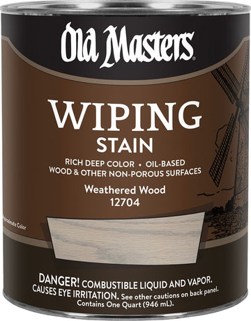 Old Masters 12704 qt Weathered Wood Wiping Stain
